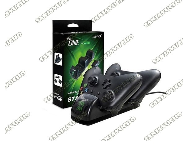 &u+ BASE CARGADORA JOYSTICK XBOX ONE + 2 BATERIAS SND-400